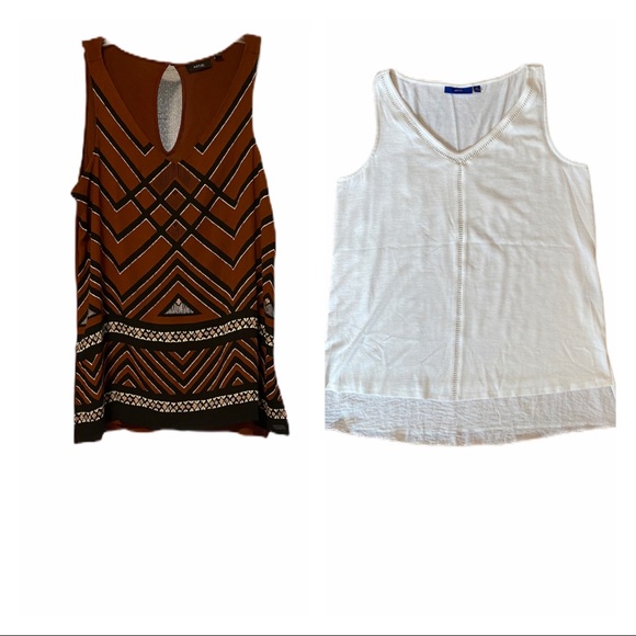 🌸Bundle of two Apt. 9 Sleeveless Tops Size Medium - Picture 3 of 12